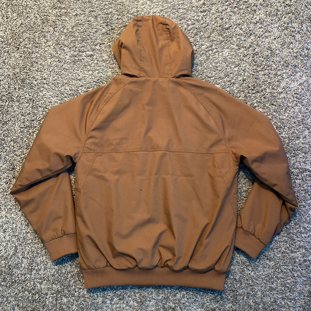 Volcom Hernan Jacket Mens Medium Brown Heavy Weight Hooded Water Resistant Coat - Picture 2 of 10